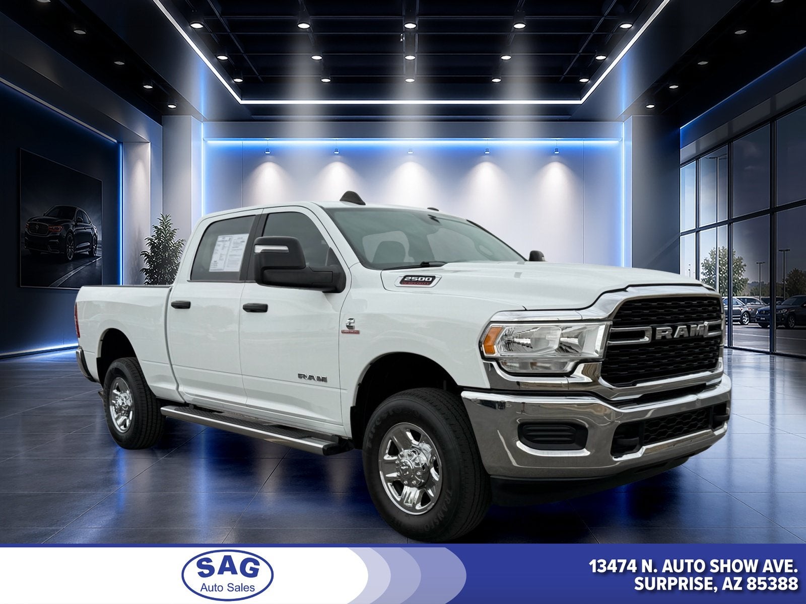 2024 RAM 2500 Big Horn in Bright White Clearcoat — front three-quarter view