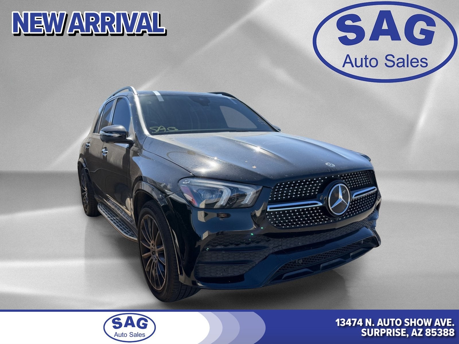 2020 Mercedes-Benz GLE GLE 350 in Black — front three-quarter view