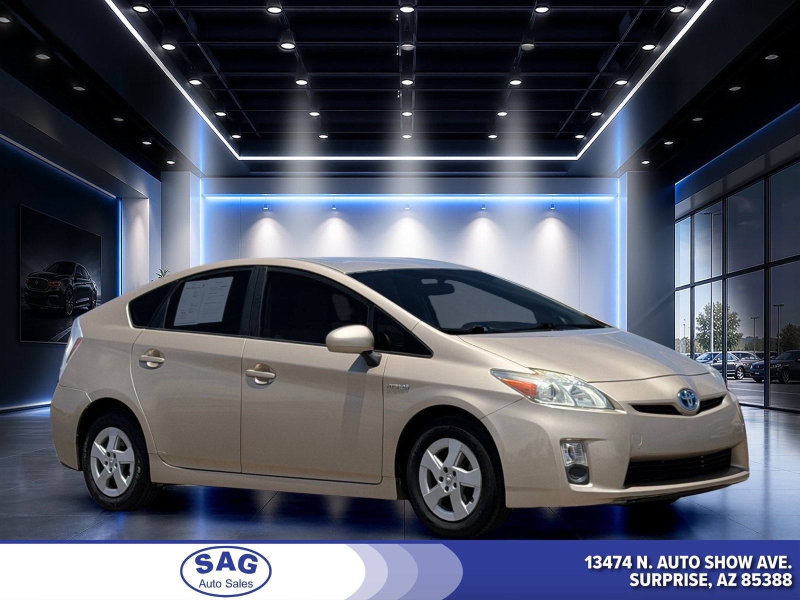 2010 Toyota Prius I in Tan — front three-quarter view