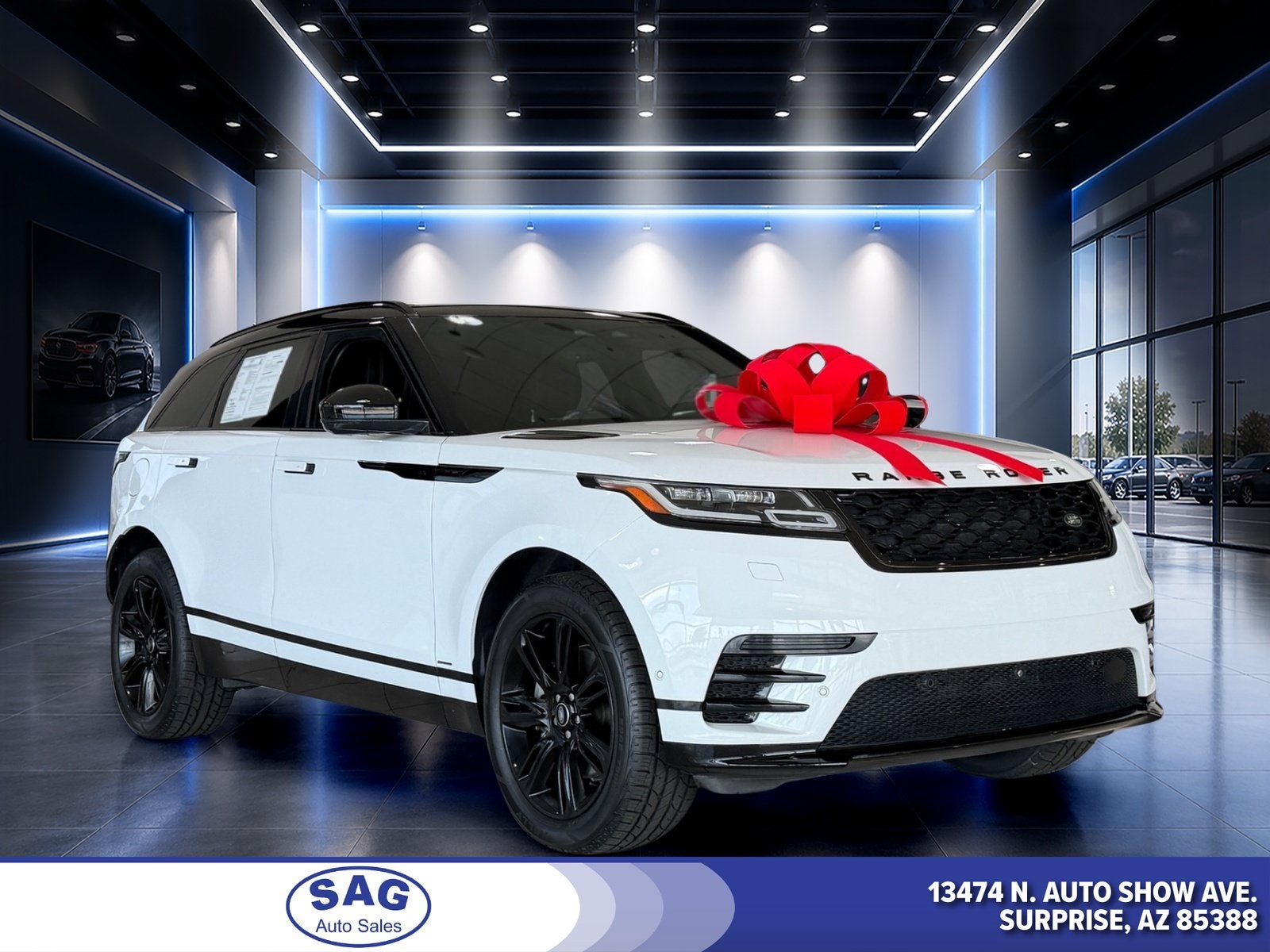 2021 Land Rover Range Rover Velar R-Dynamic S in White — front three-quarter view